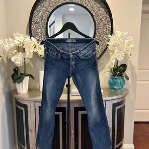 BKE Dark Blue Straight Leg Women's Jeans